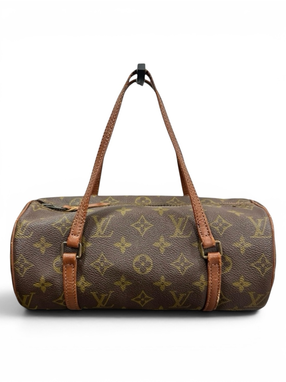Louis Vuitton Monogram Leather Papillon 26 Cylinder Bag